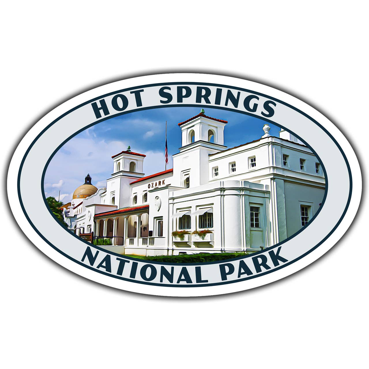 Hot Springs National Park Sticker (Spa)