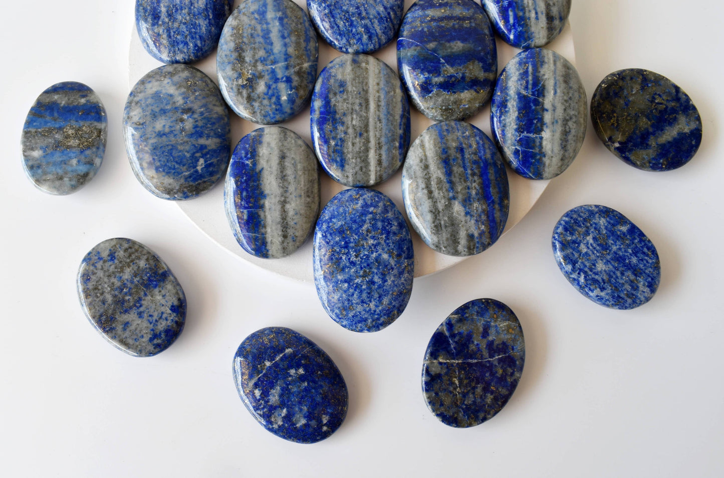 Lapis Lazuli Worry Stones, Pocket Crystal, Thumb Stones