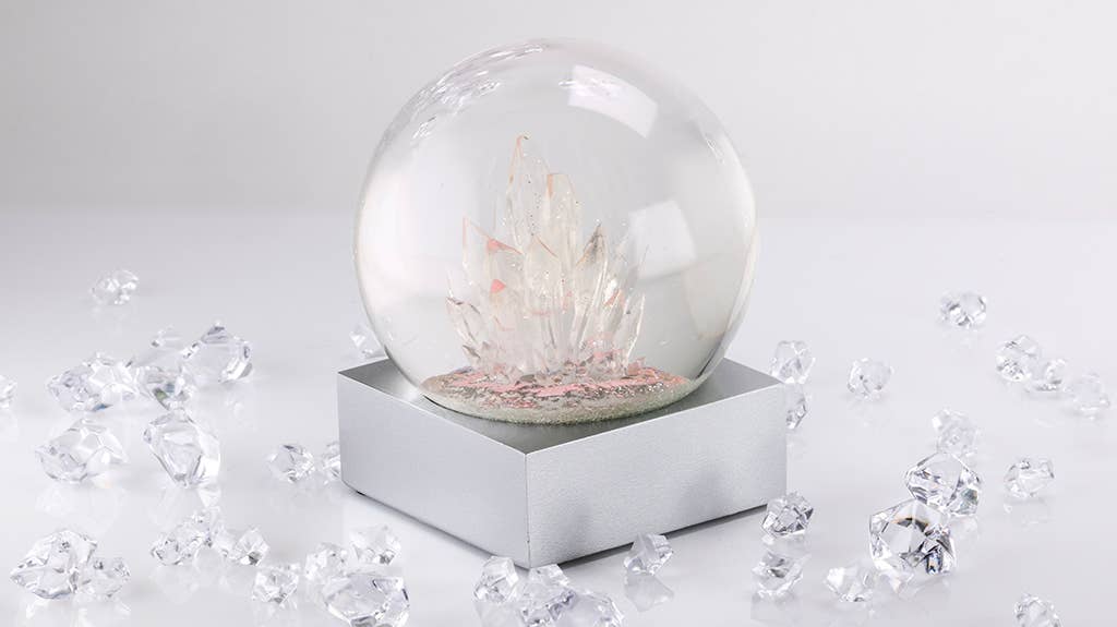 Quartz Crystal Snow Globe