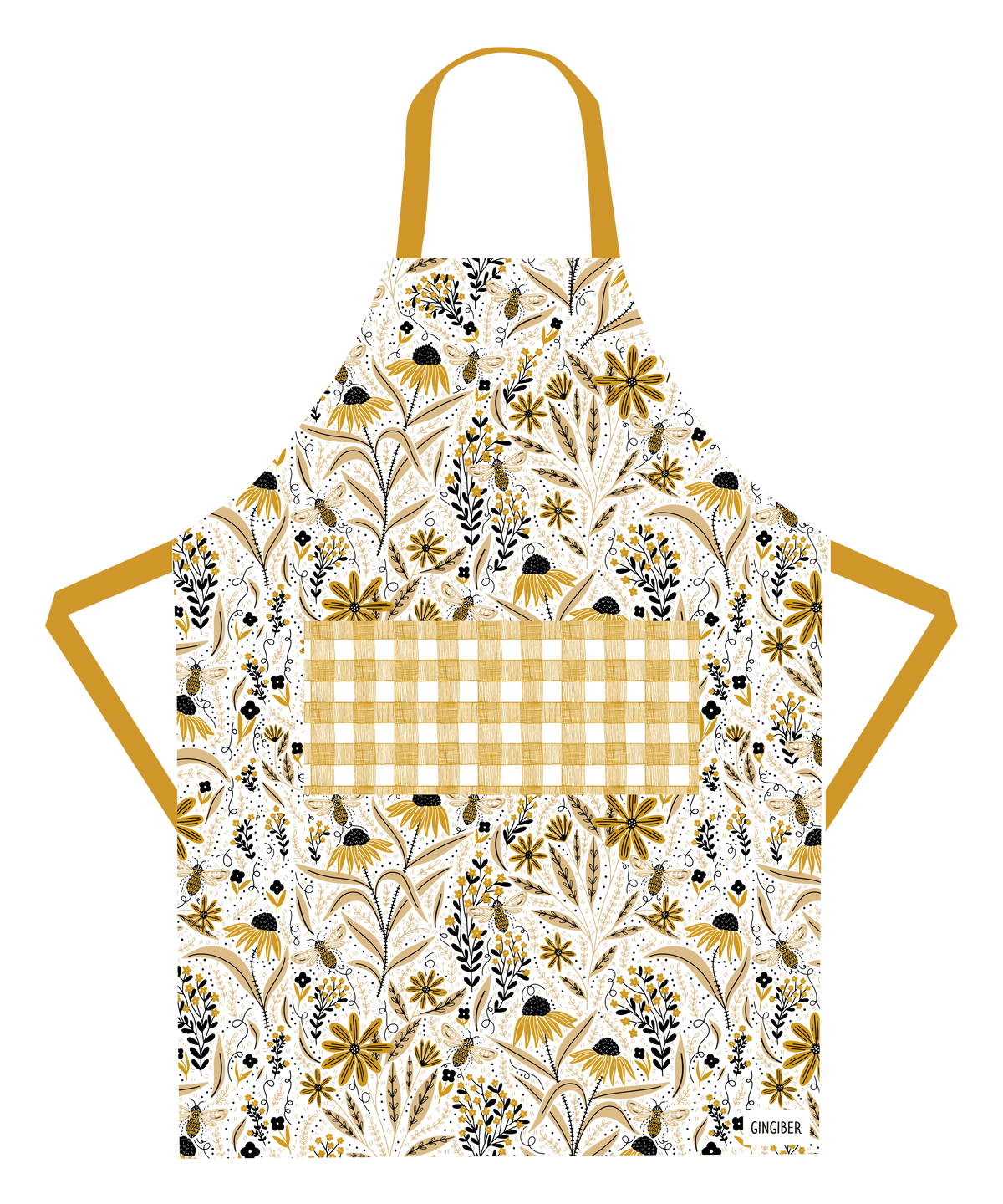 Bee Garden Apron - For Bee Lovers, Baking