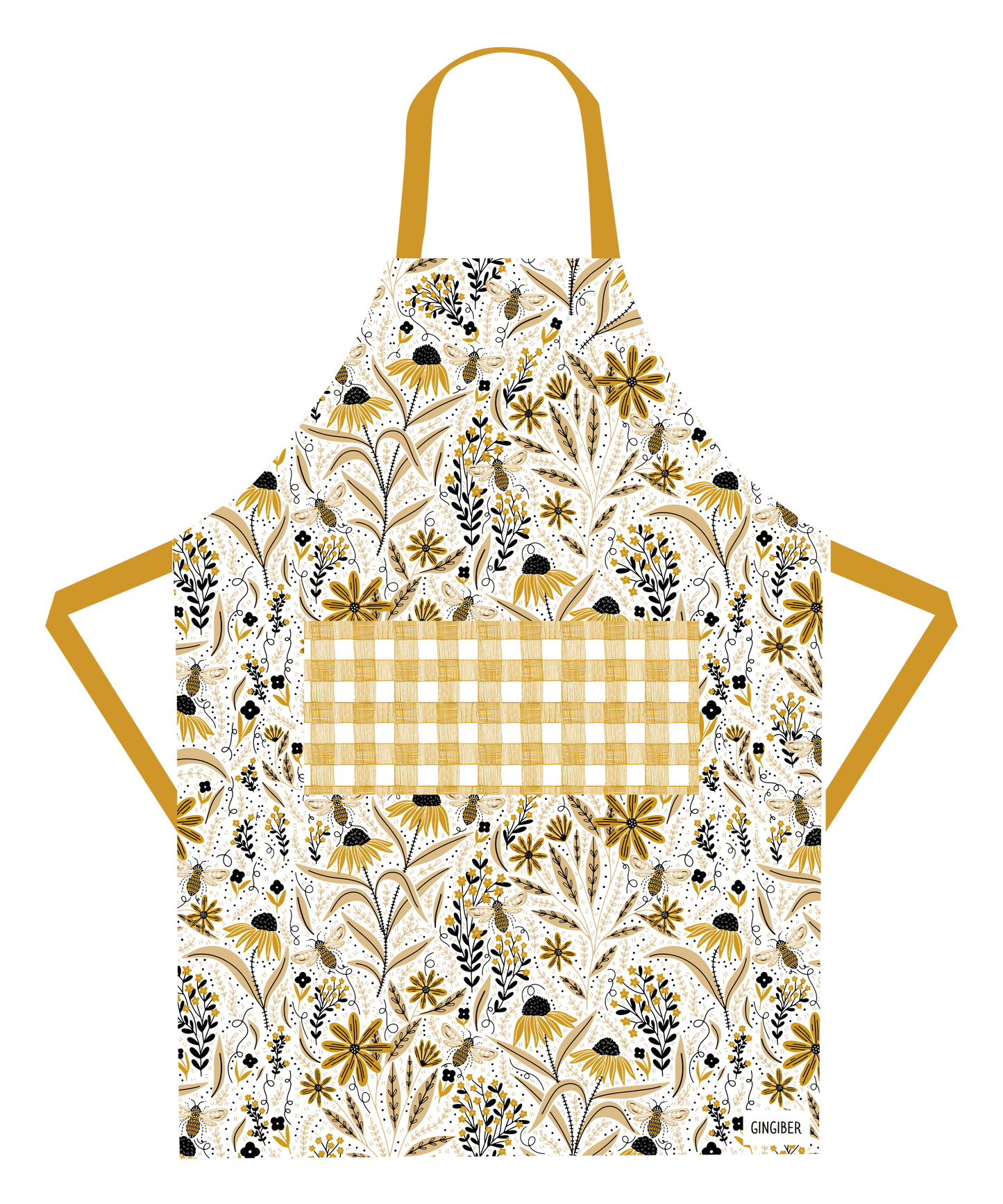 Bee Garden Apron - For Bee Lovers, Baking