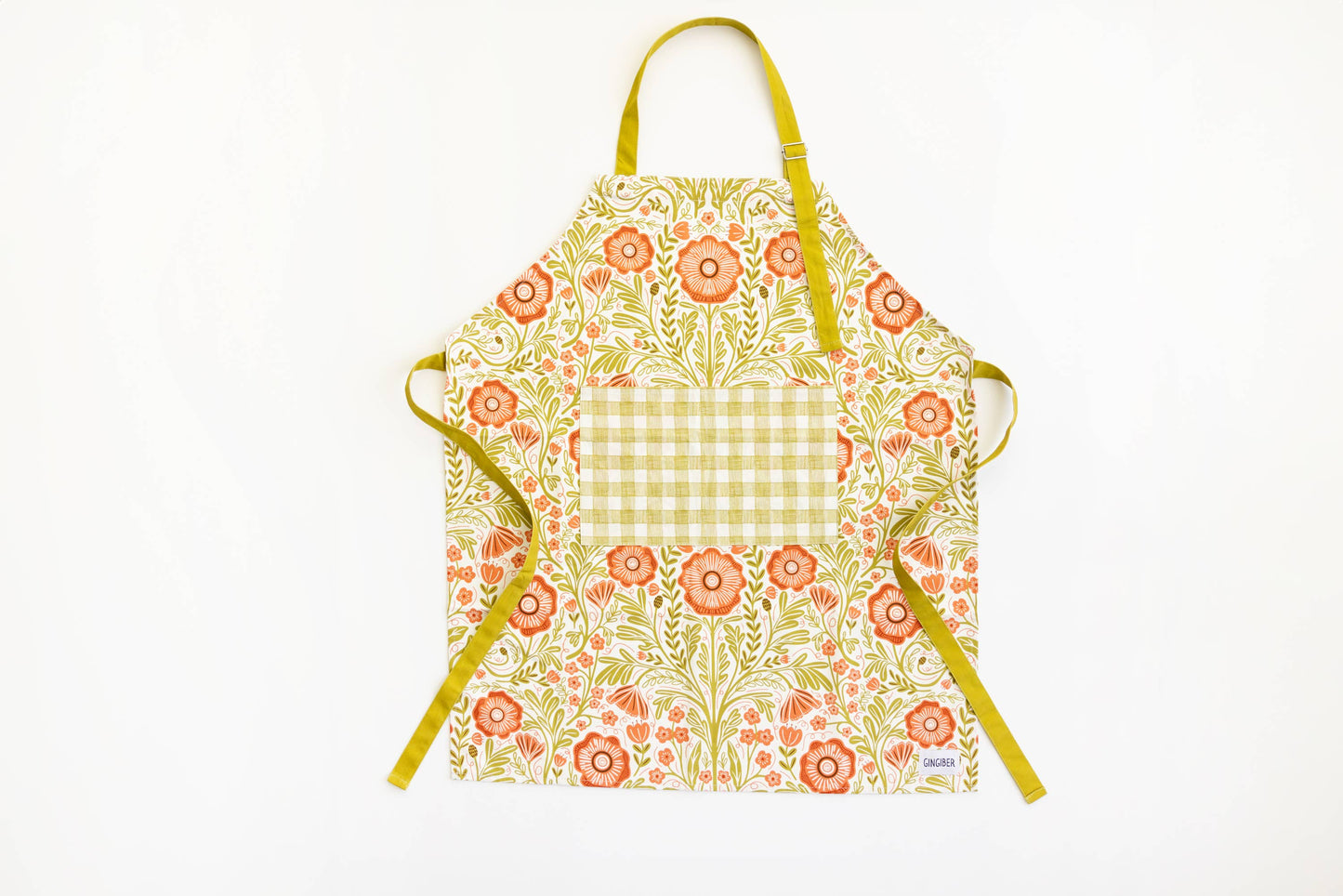 Poppy Apron - Bold Floral Kitchen Decor, Baking