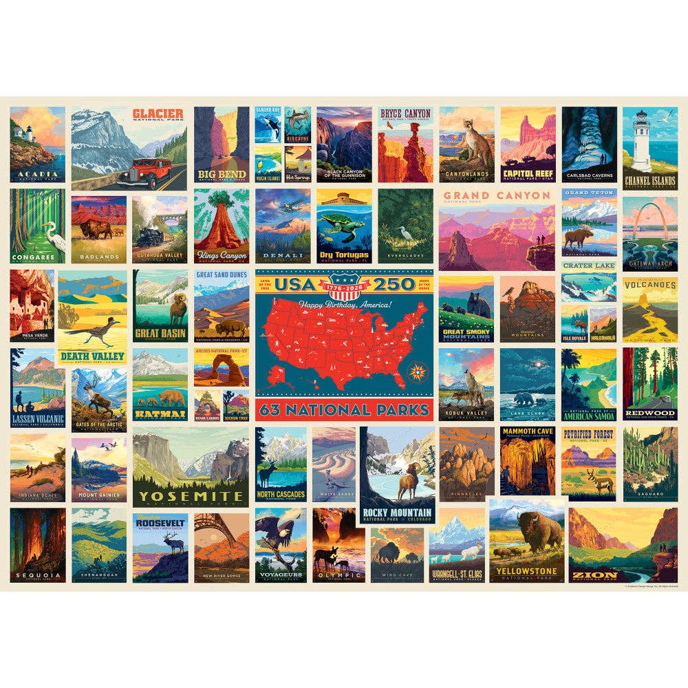 America's National Parks 250th Anniversary 1000 Piece Jigsaw Puzzle