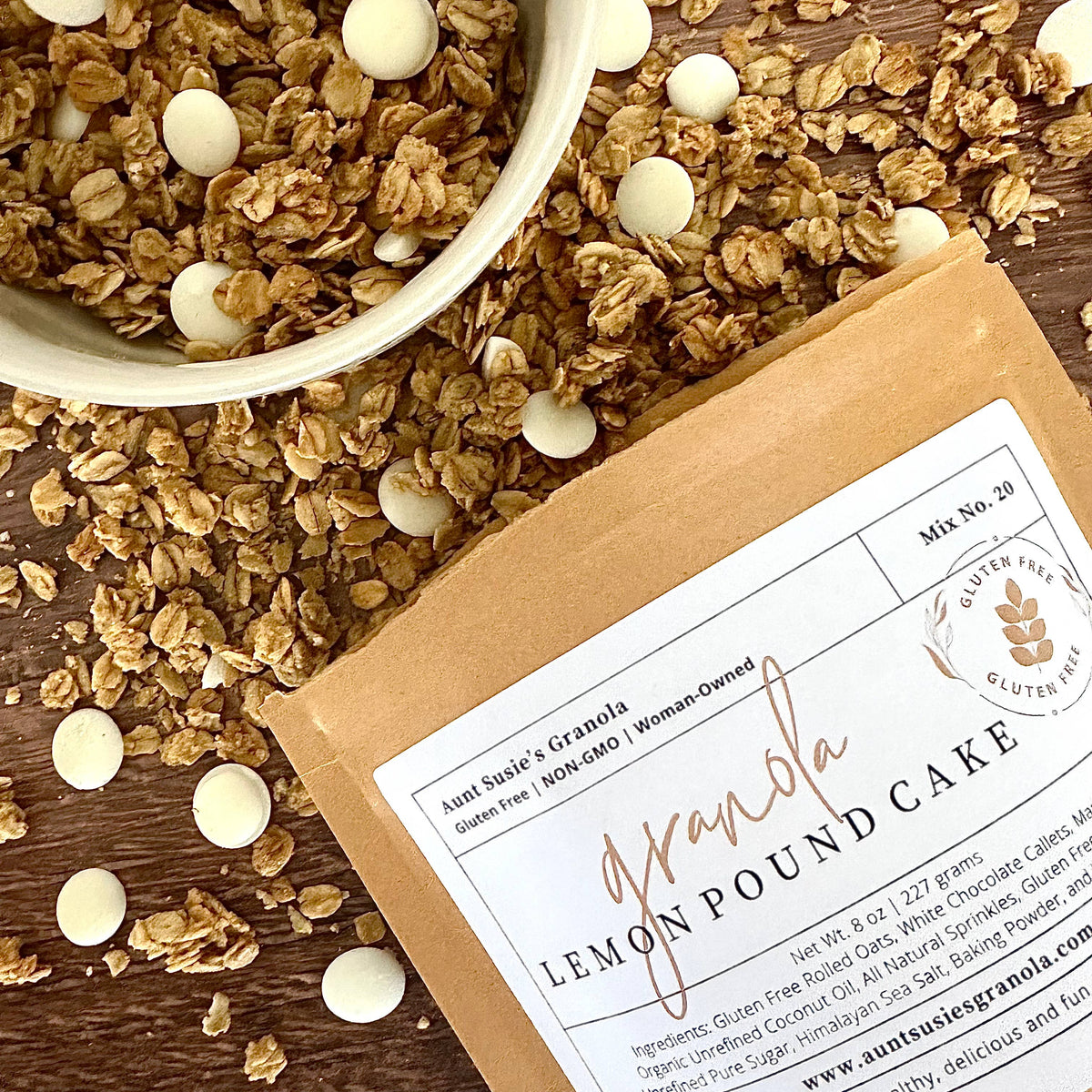 Lemon Pound Cake Granola | Gluten Free