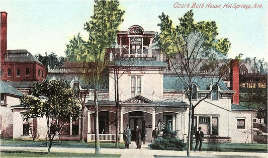 AR-36 Ozark Bath House, Hot Springs - Vintage Image, Magnet