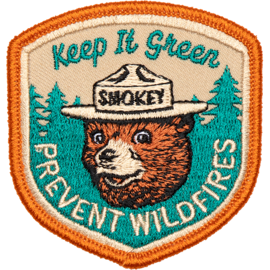 Keep It Green Smokey Bear Embroidered Patch