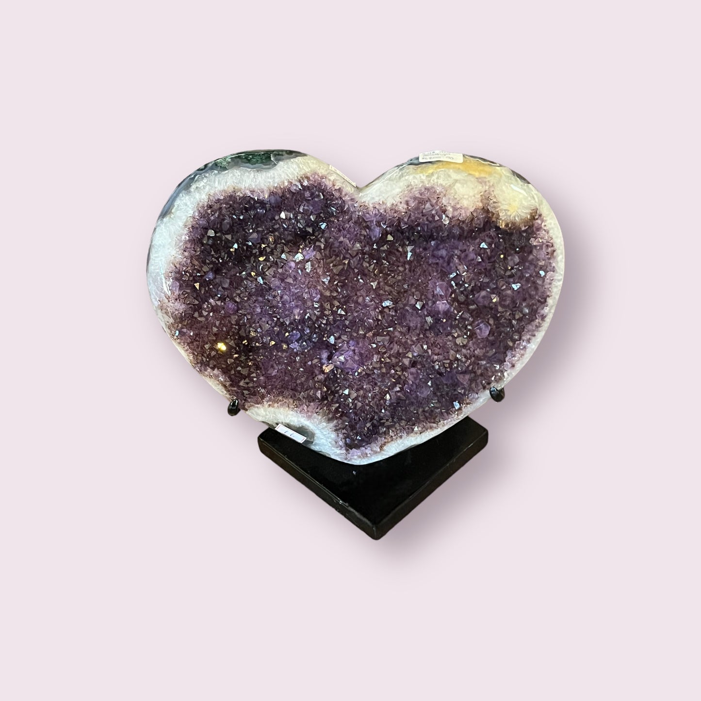 Amethyst Heart on Stand