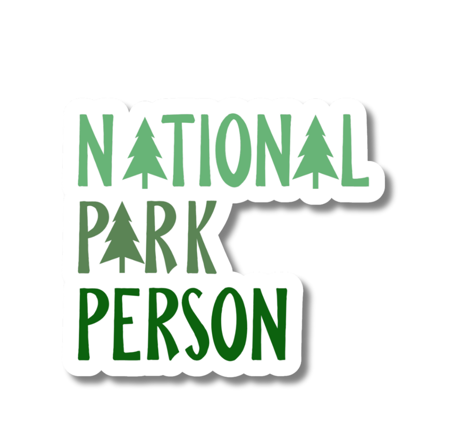 National Park Person 3" Vinyl Sticker