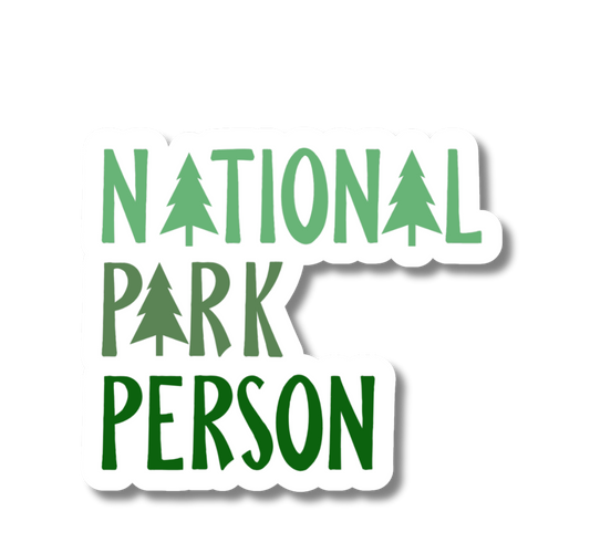 National Park Person 3" Vinyl Sticker