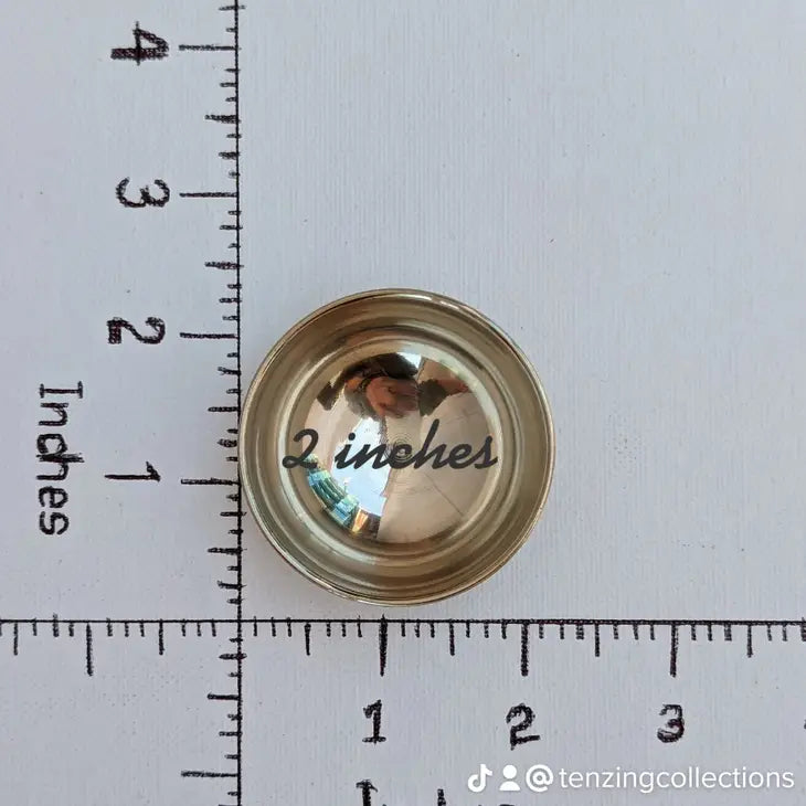 Brass Singing Bowl with Wood Playing Dowel