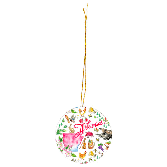 Arkansas State AR Collection Ceramic Ornament Rosanne Beck
