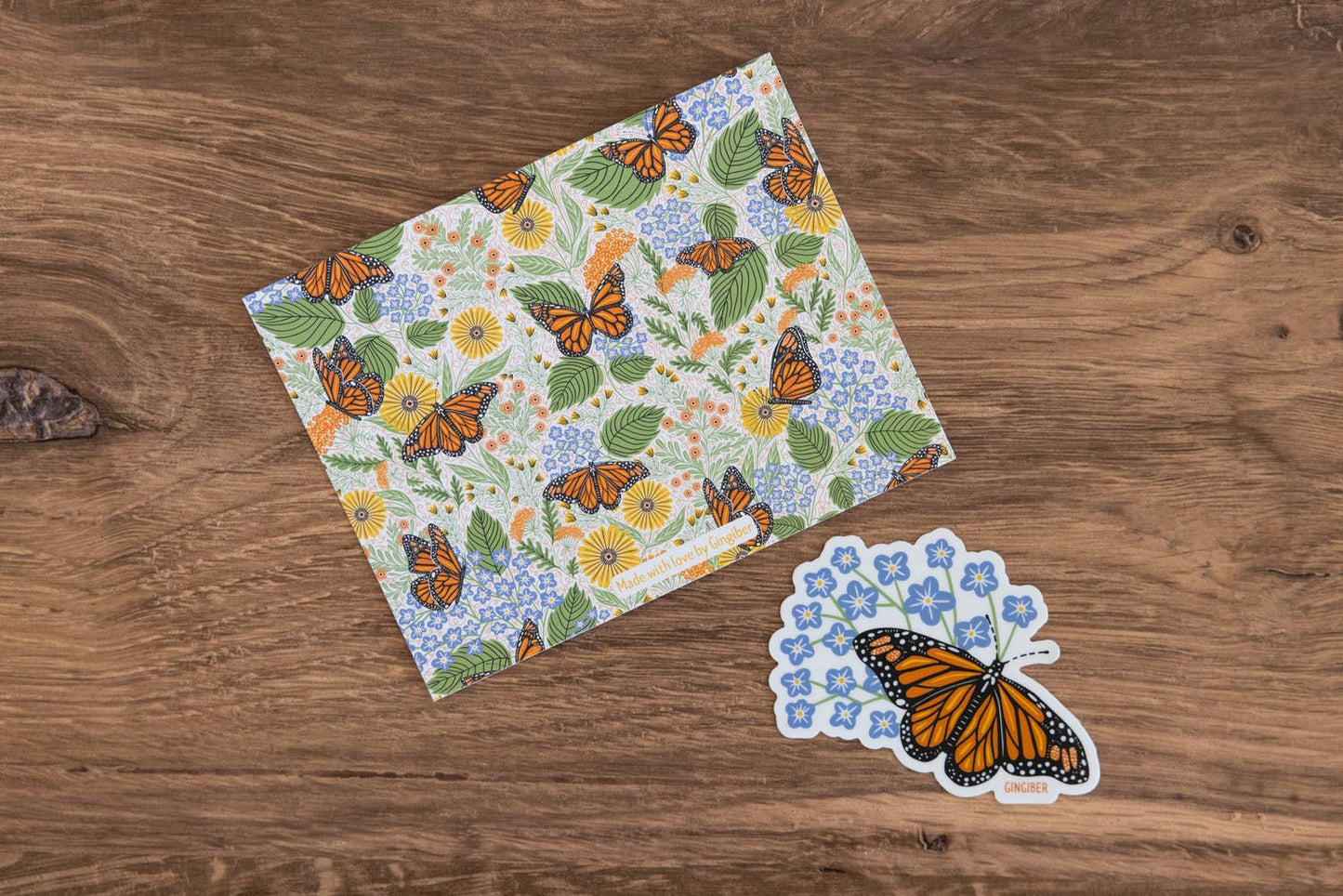 Summer Butterfly Sticker - Die-Cut