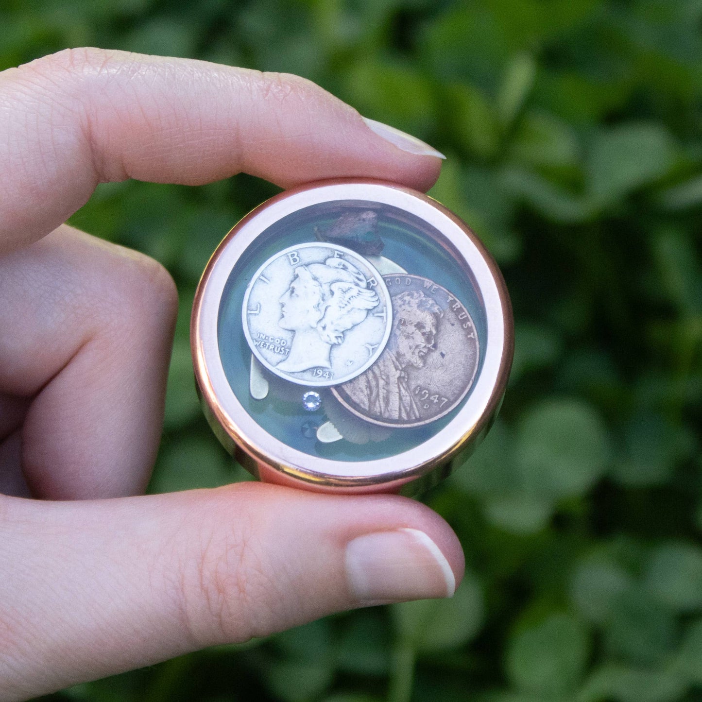Extremely Lucky Coin / 4 Leaf Clover / Made in Arkansas