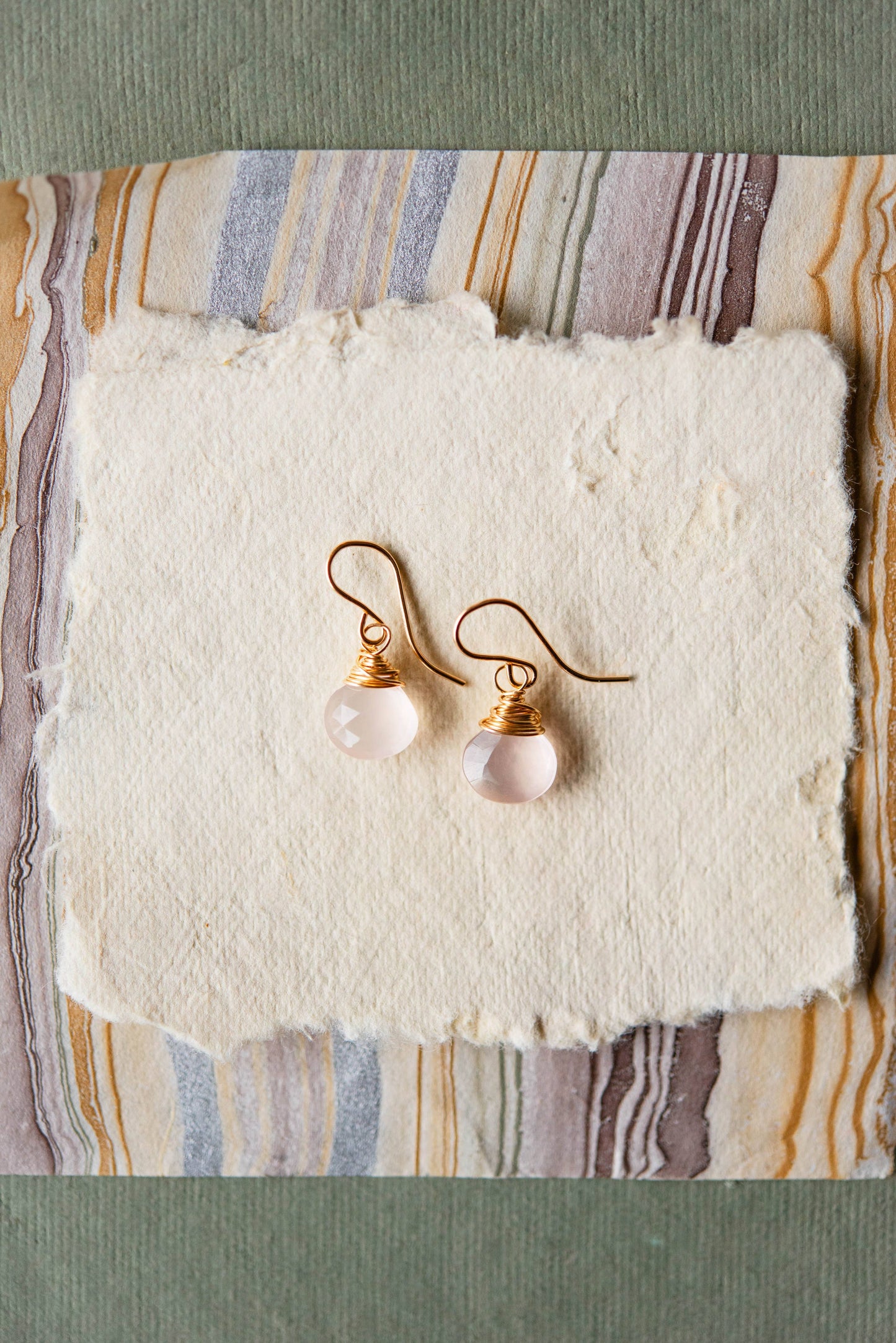 PANTONE Earrings - Rose Quartz