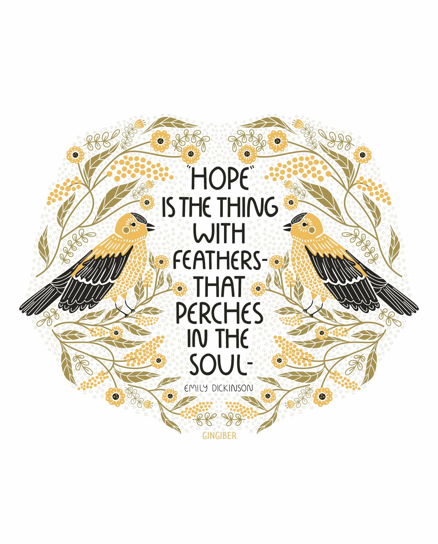 Hope Sticker - Die-Cut, For Bird Lovers
