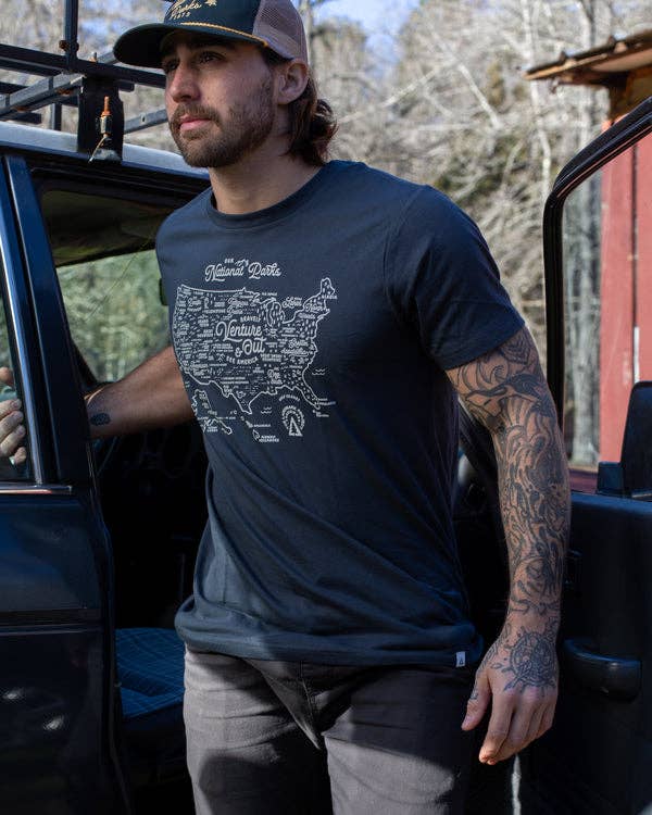 National Parks Map T-shirt
