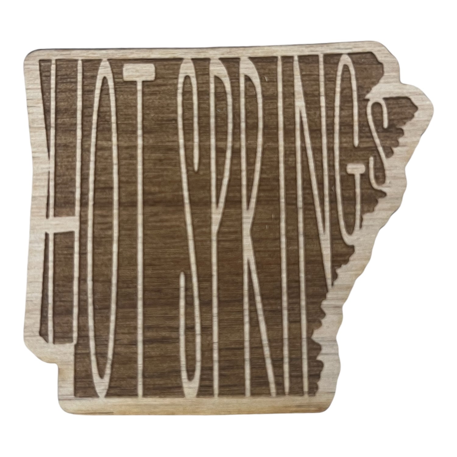 Hot Springs, Arkansas Wood Magnet