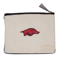 University of Arkansas Zip Pouch