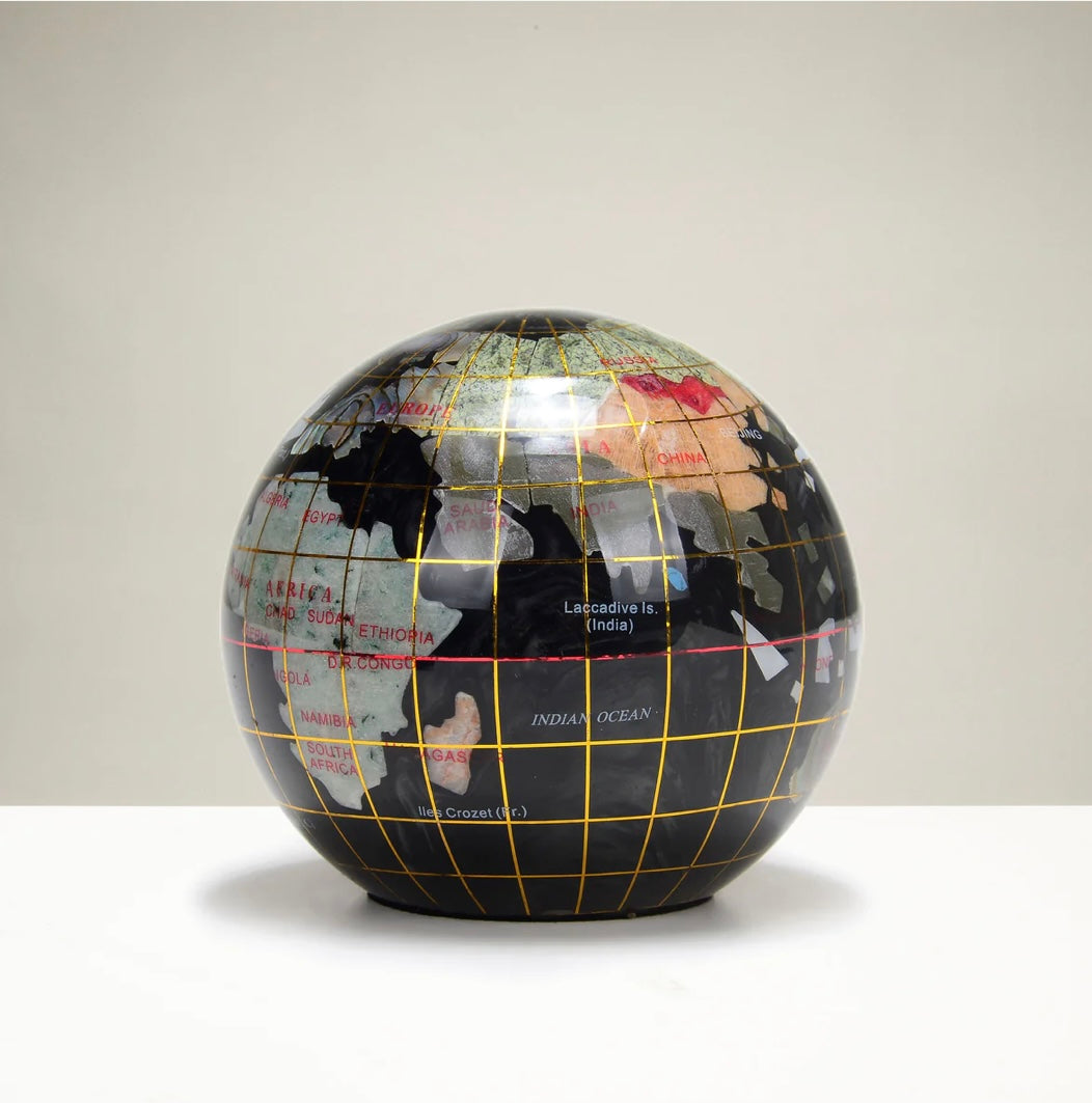 Gemstone Globe Paperweight