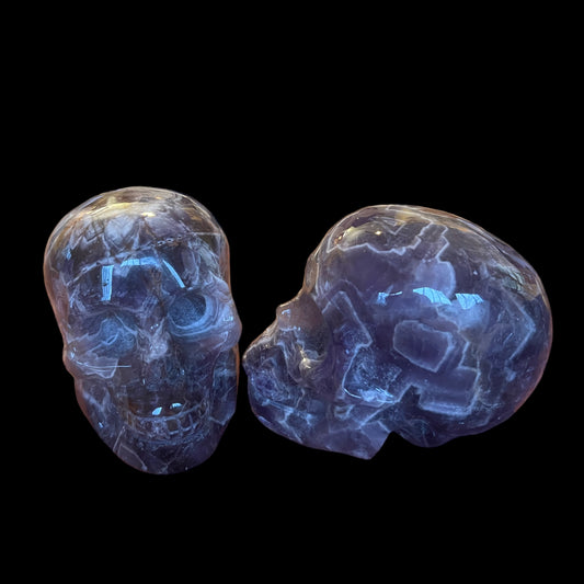 Chevron Amethyst Skull