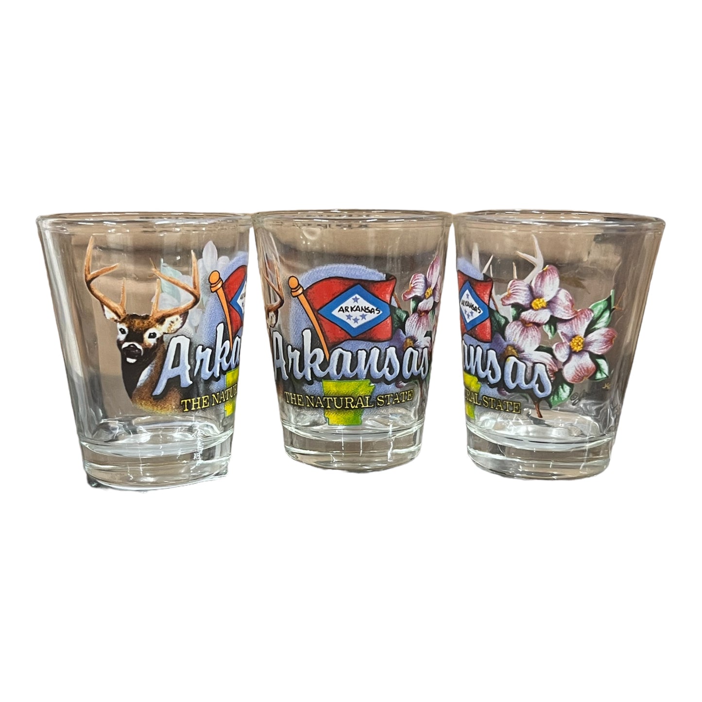 Arkansas Shot Glass Elements