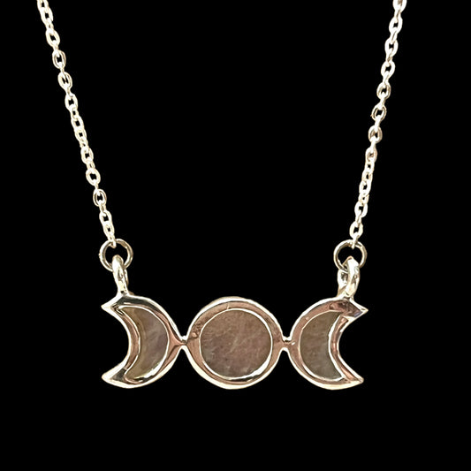 Rainbow Moonstone Eclipse Necklace