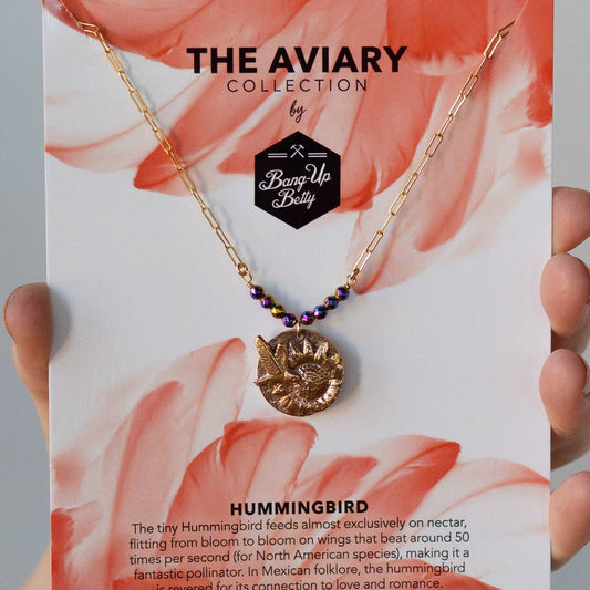 Hummingbird Necklace Sterling