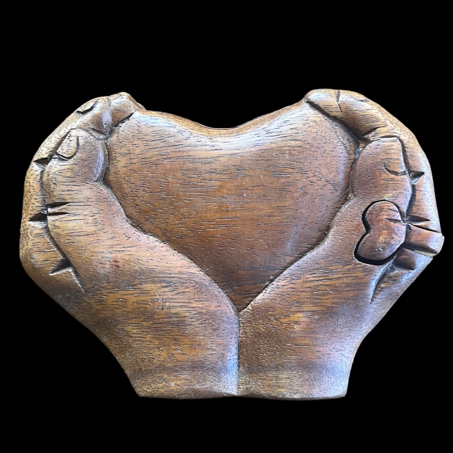 Carved Wood Puzzle Box