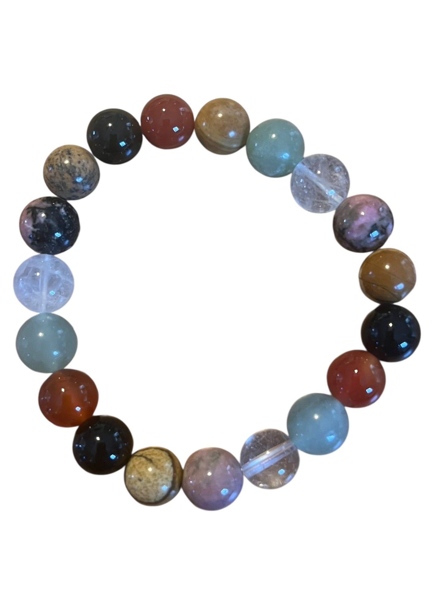 10 mm Natural Stone Bead Bracelets | Assorted Mineral Gemstones