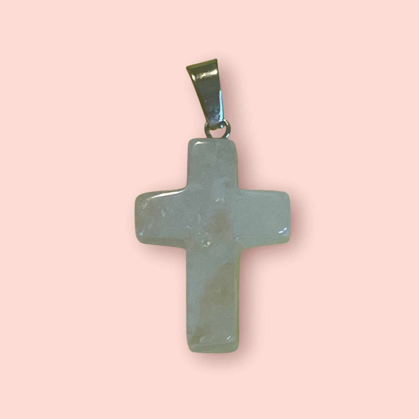 Gemstone Cross Pendant | Amethyst, Jasper, Rose Quartz & Tiger Eye