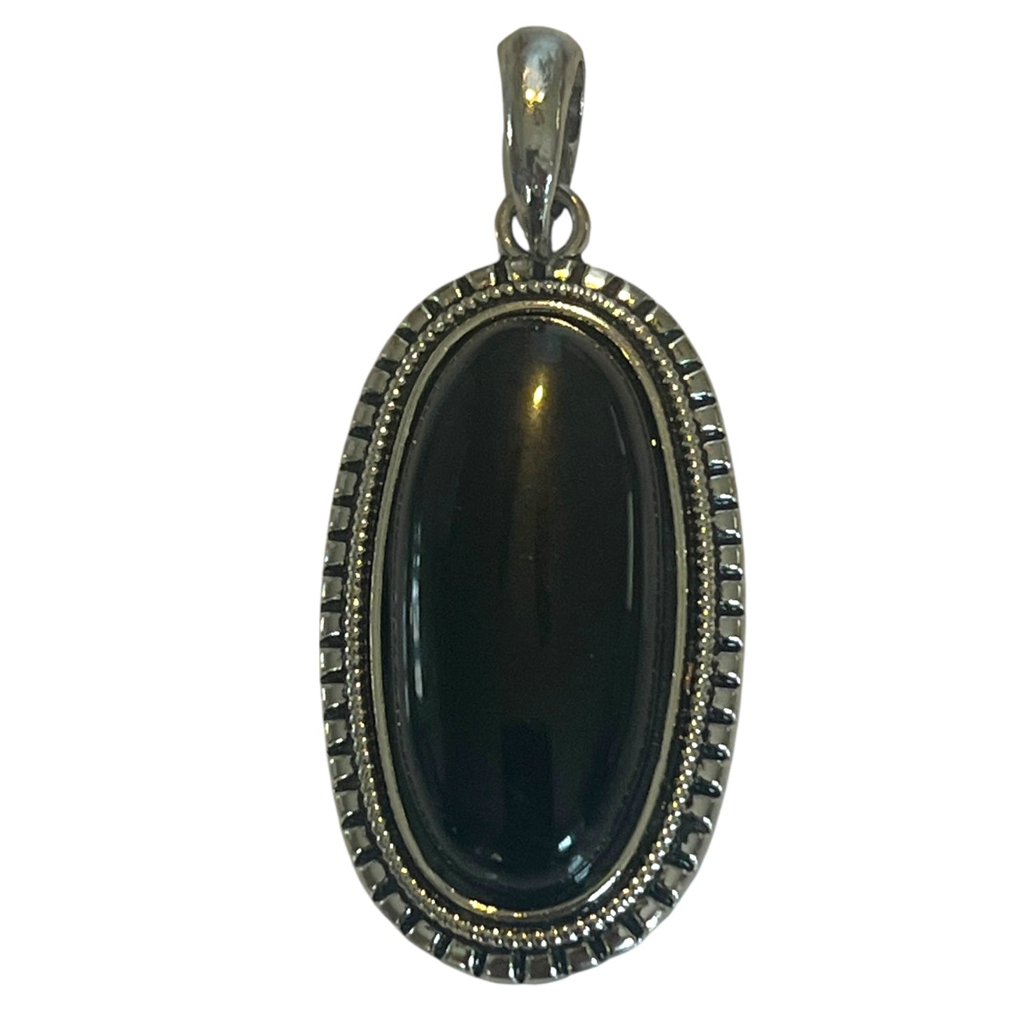 Oval Gemstone Pendant | 2” Cabochon in Amethyst, Lapis & More