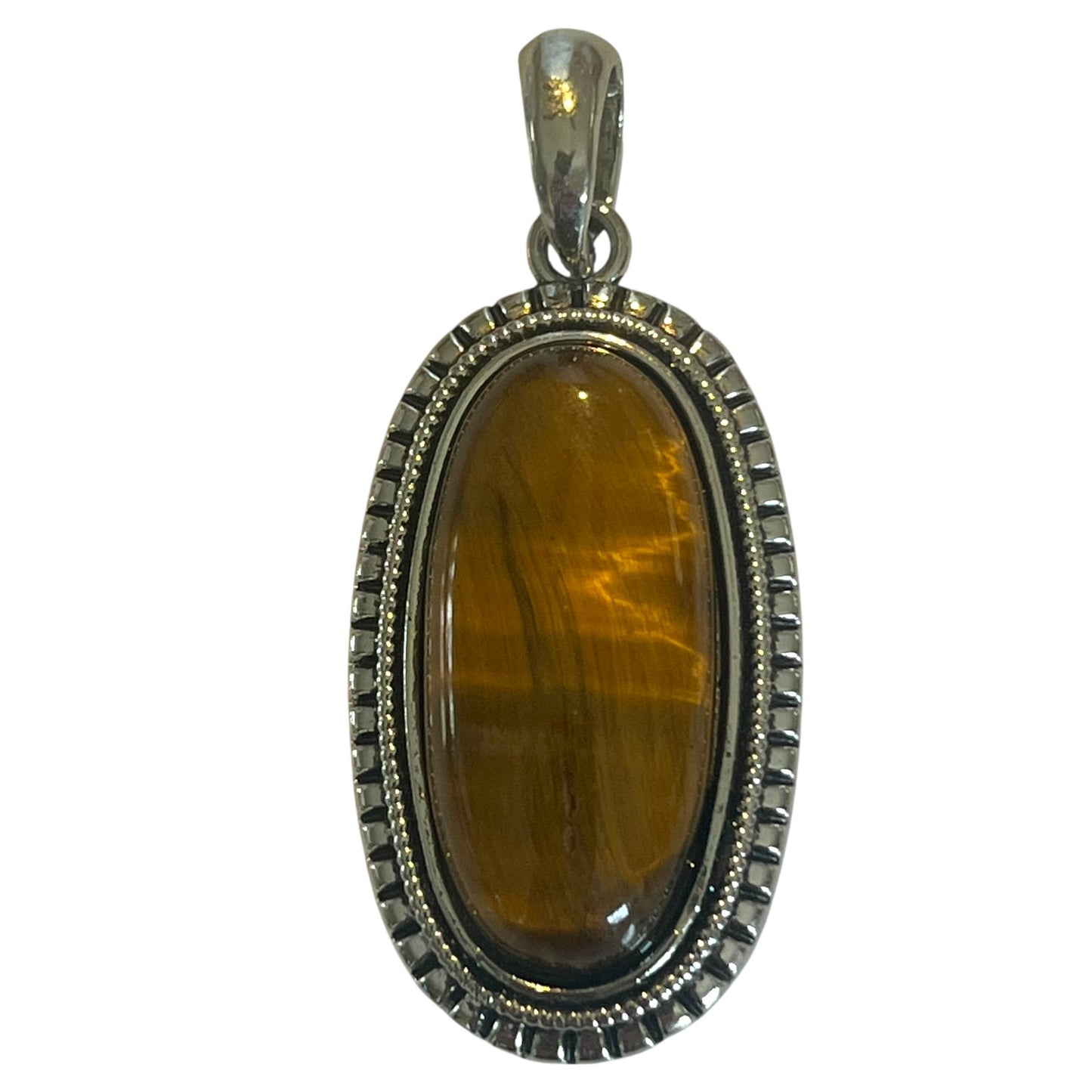 Oval Gemstone Pendant | 2” Cabochon in Amethyst, Lapis & More