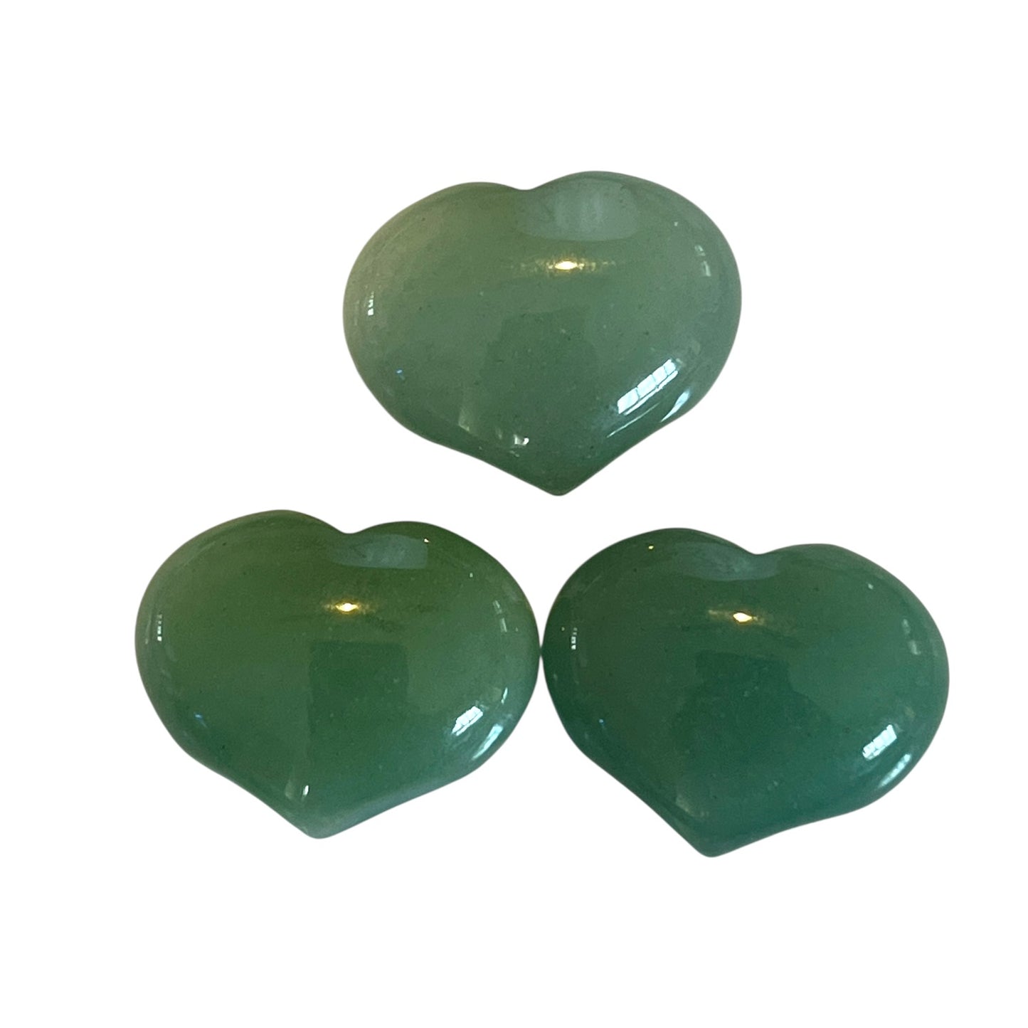 Mini Puffed Gemstone Hearts | Assorted Natural Stones