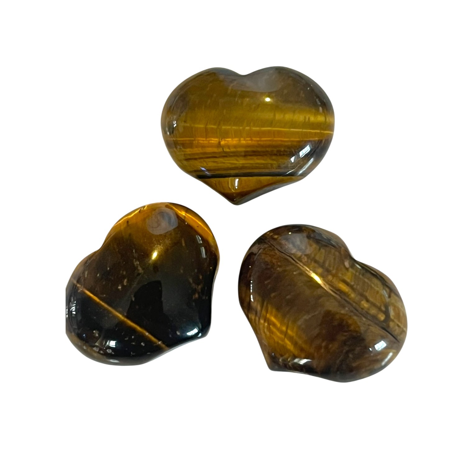 Mini Puffed Gemstone Hearts | Assorted Natural Stones