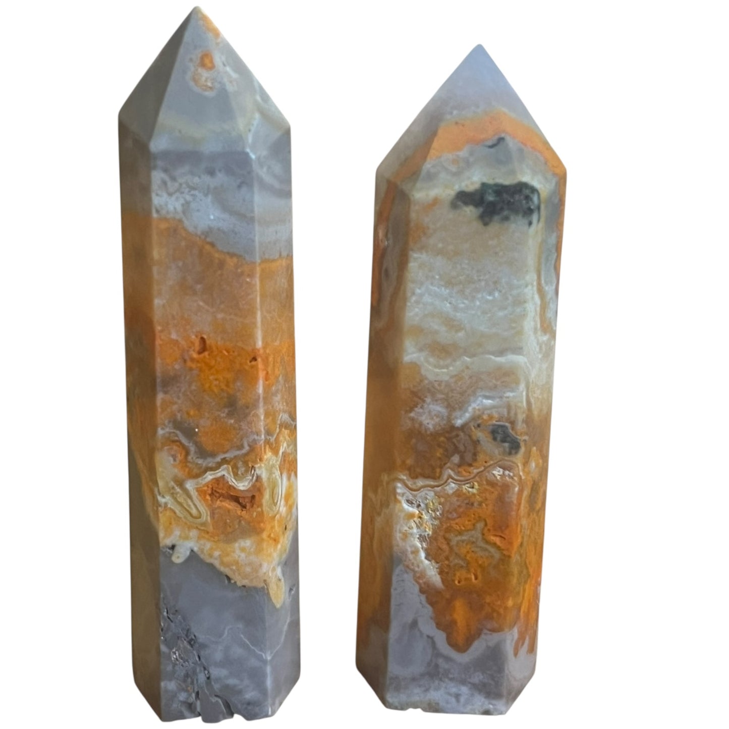 Mineral Crystal Towers | Ocean Jasper, Agate, Rose Quartz & Tiger Eye