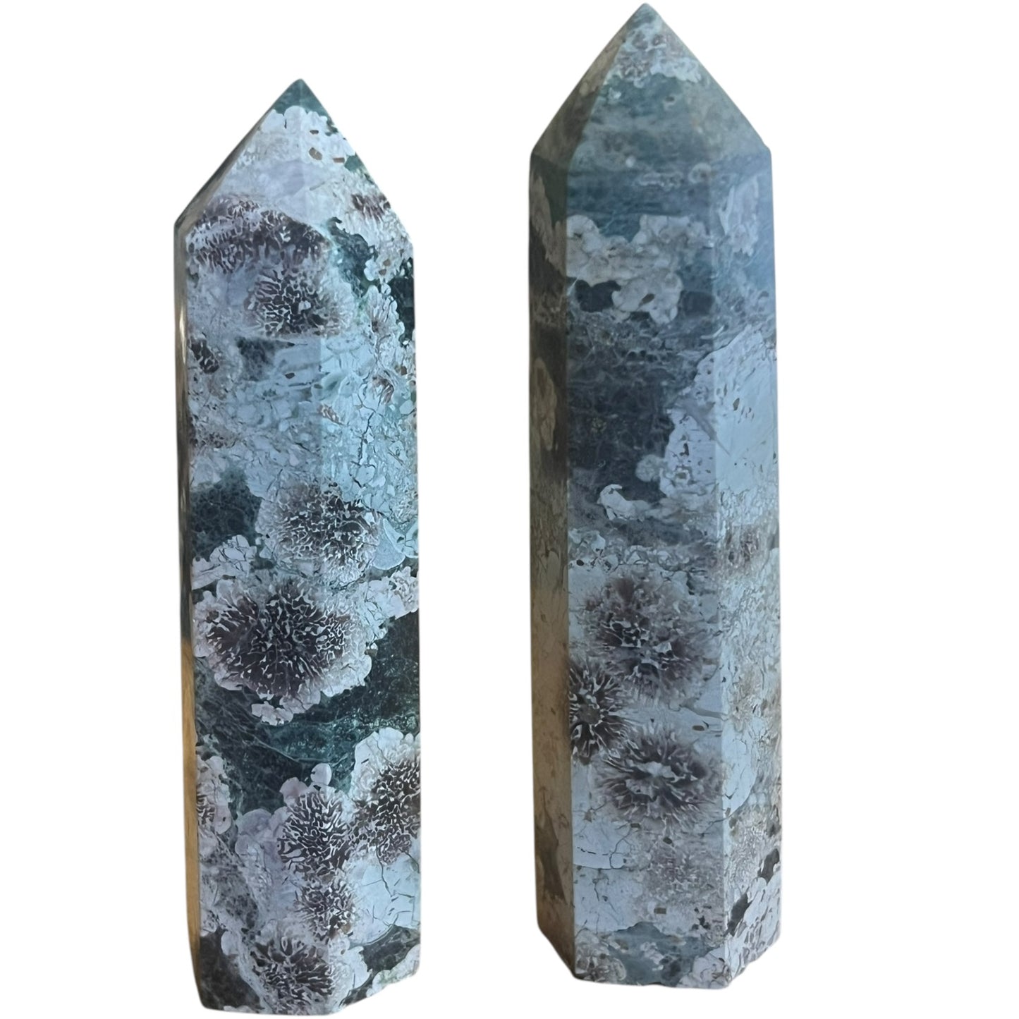 Mineral Crystal Towers | Ocean Jasper, Agate, Rose Quartz & Tiger Eye