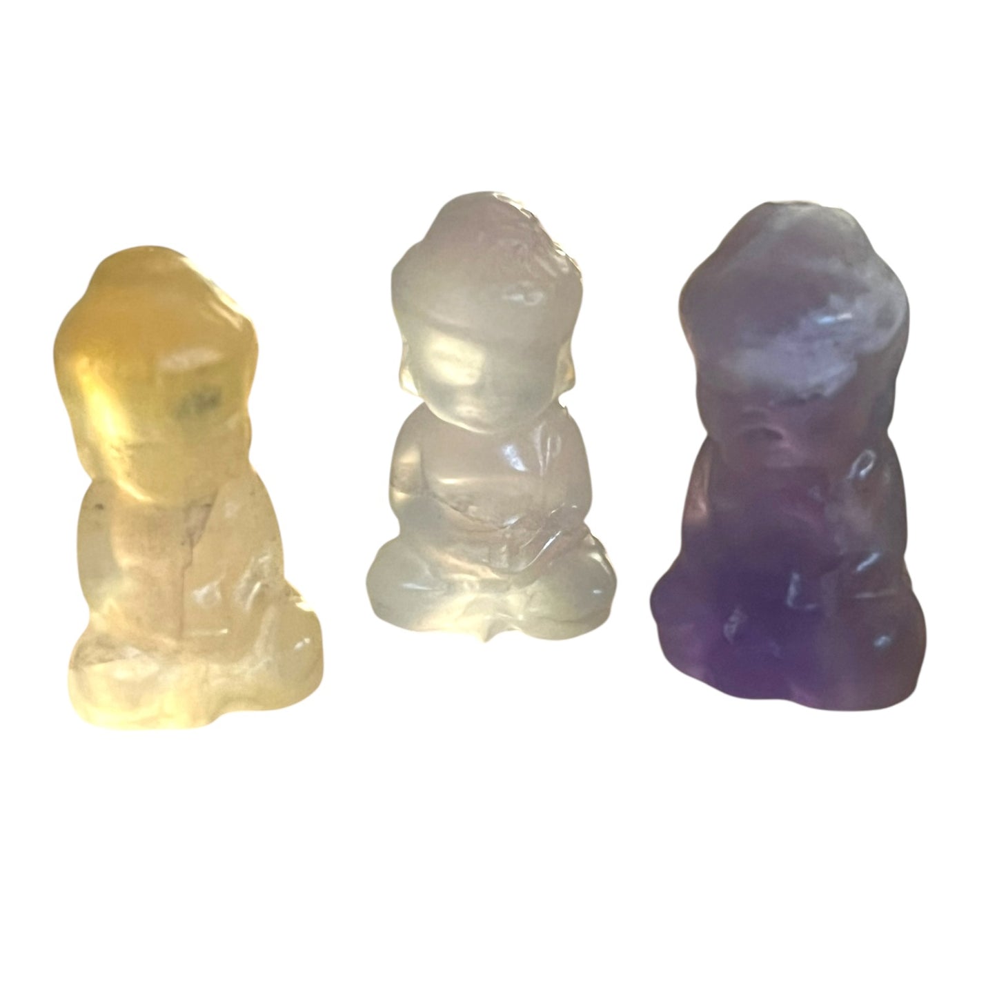 Fluorite Carvings | Shells, Shiva, Puppies & Ducks (2–3”)