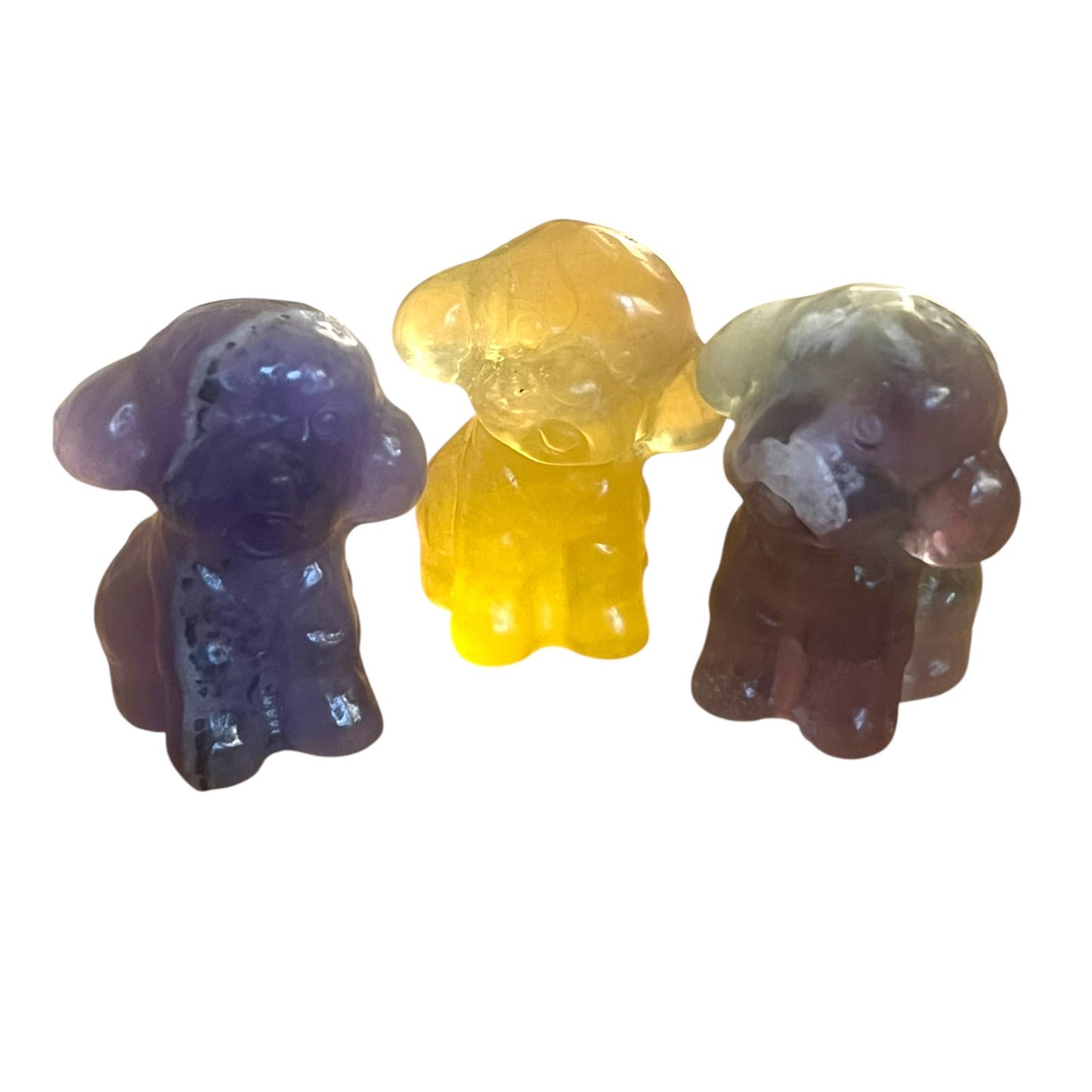 Fluorite Carvings | Shells, Shiva, Puppies & Ducks (2–3”)