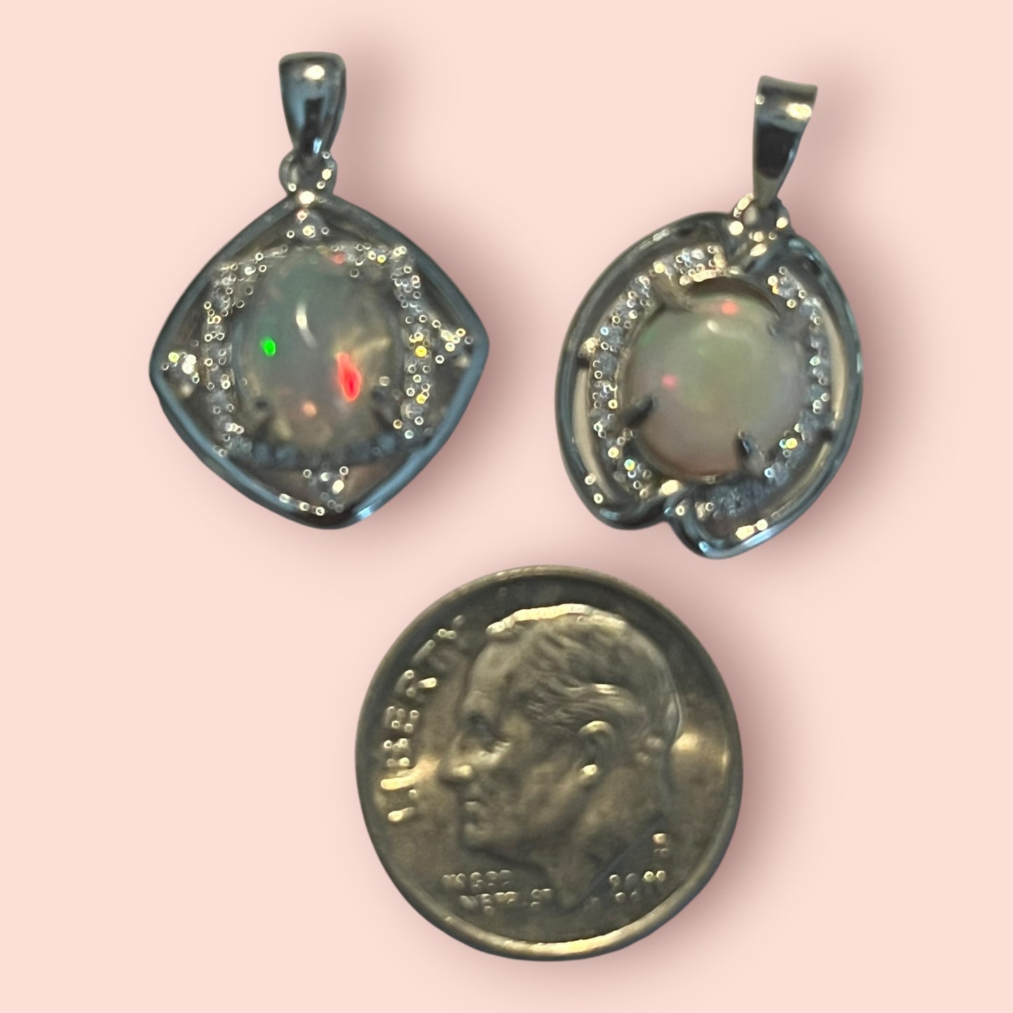 Ethiopian Opal Pendants | Sterling Silver Opal Jewelry