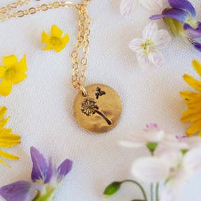 Dandelion Seed Necklace