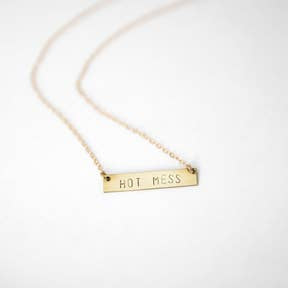 Brass Hot Mess Necklace