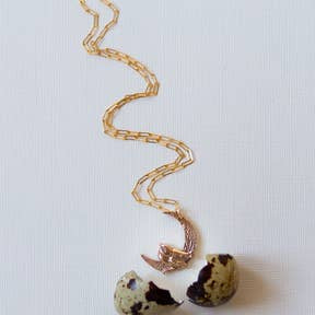 Wren and Crescent Necklace