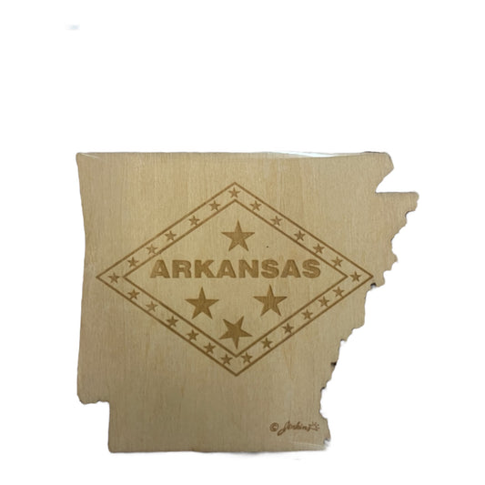 Arkansas Wood Magnet