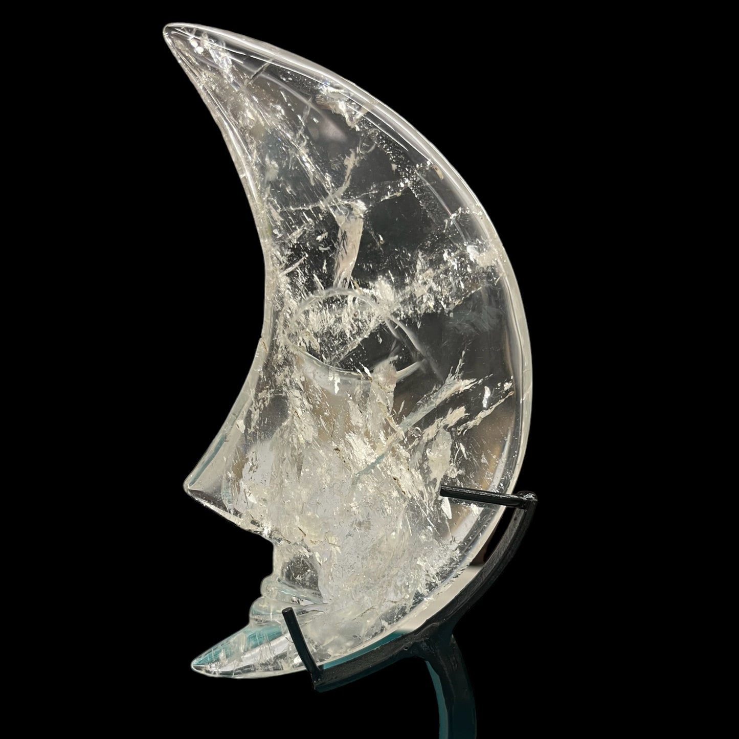 Quartz Moon on Stand