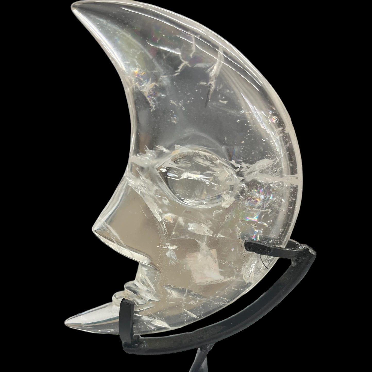 Quartz Moon on Stand