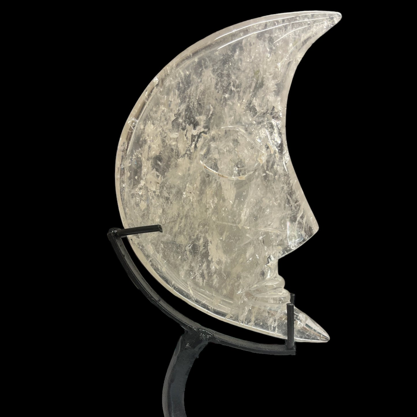 Quartz Moon on Stand