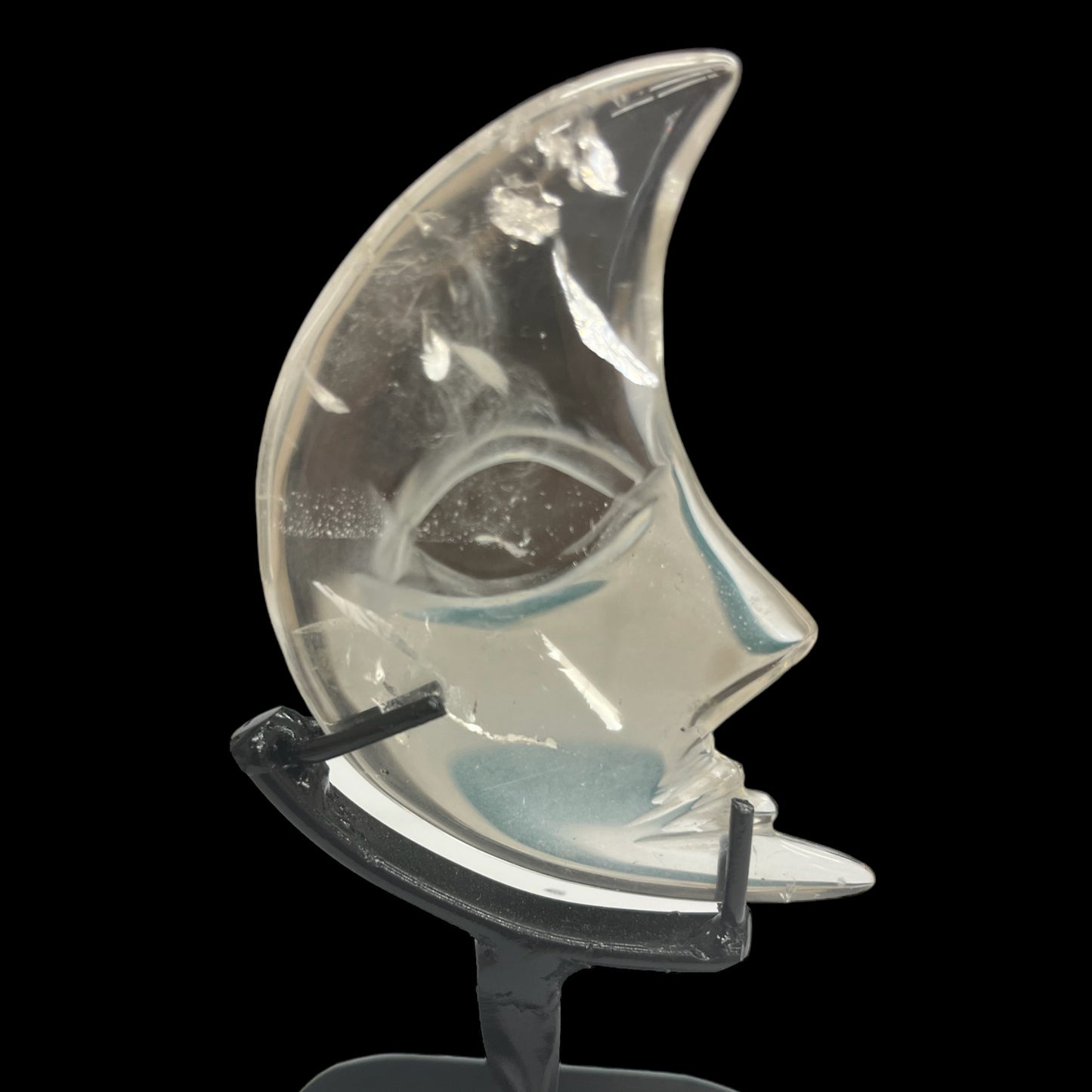 Quartz Moon on Stand