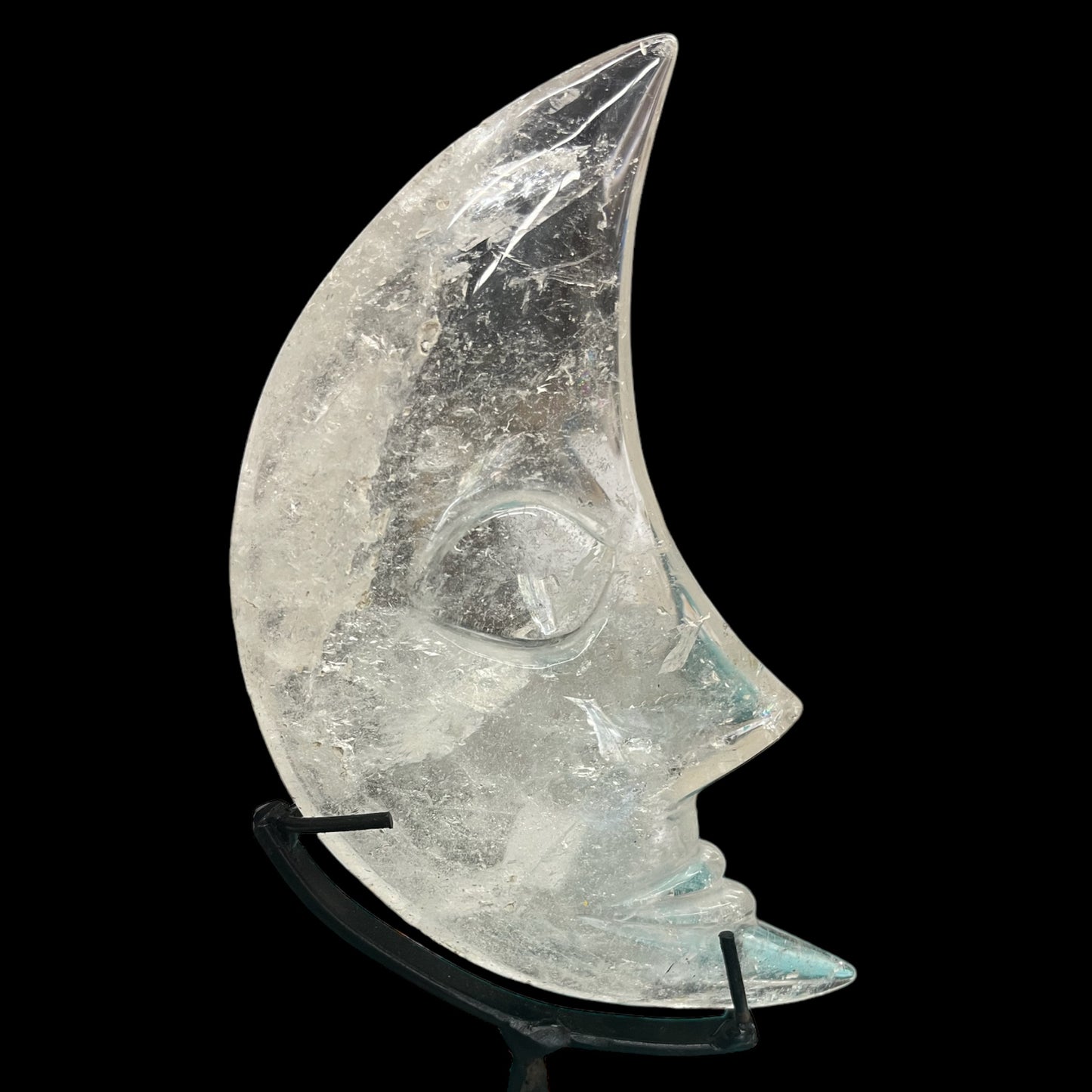 Quartz Moon on Stand