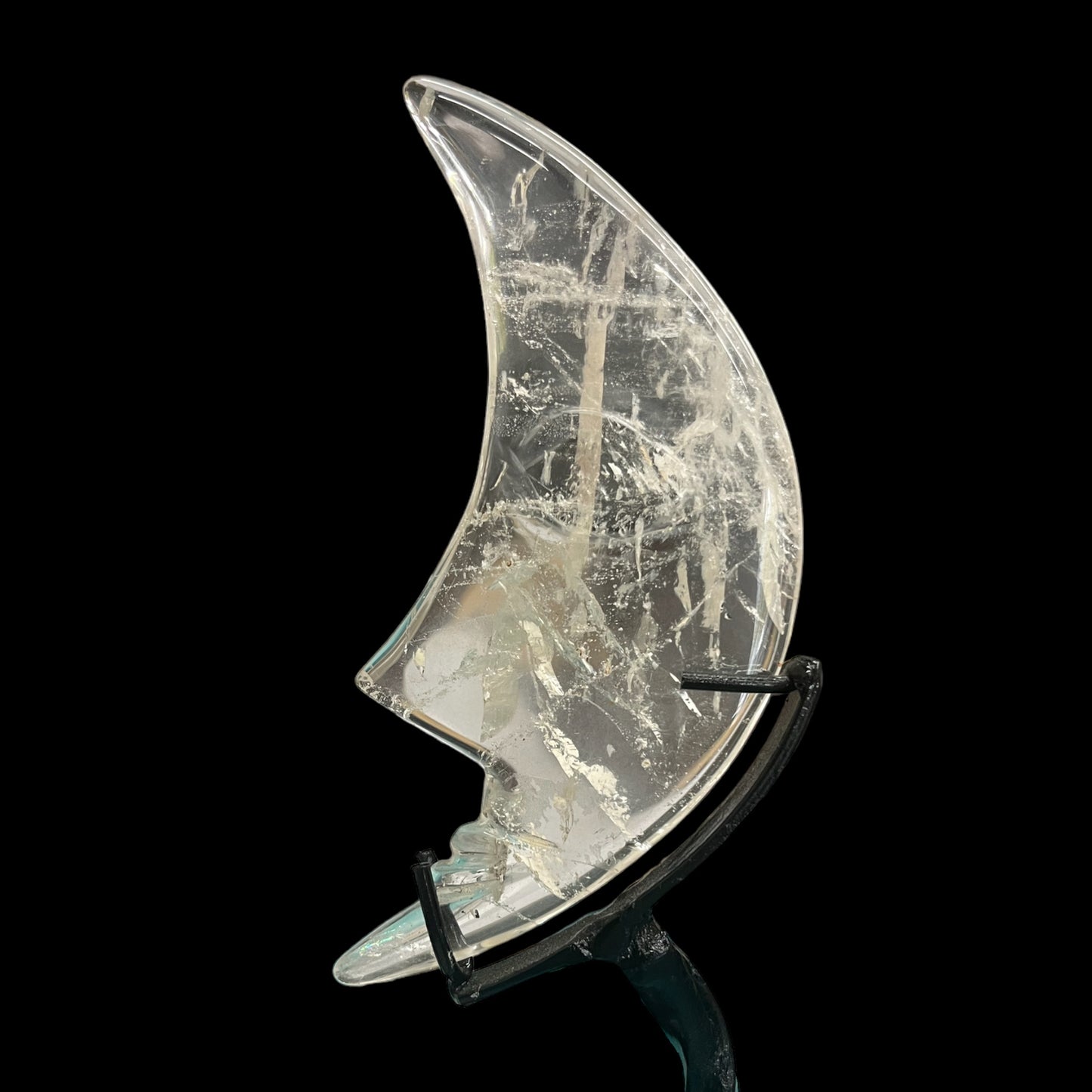 Quartz Moon on Stand