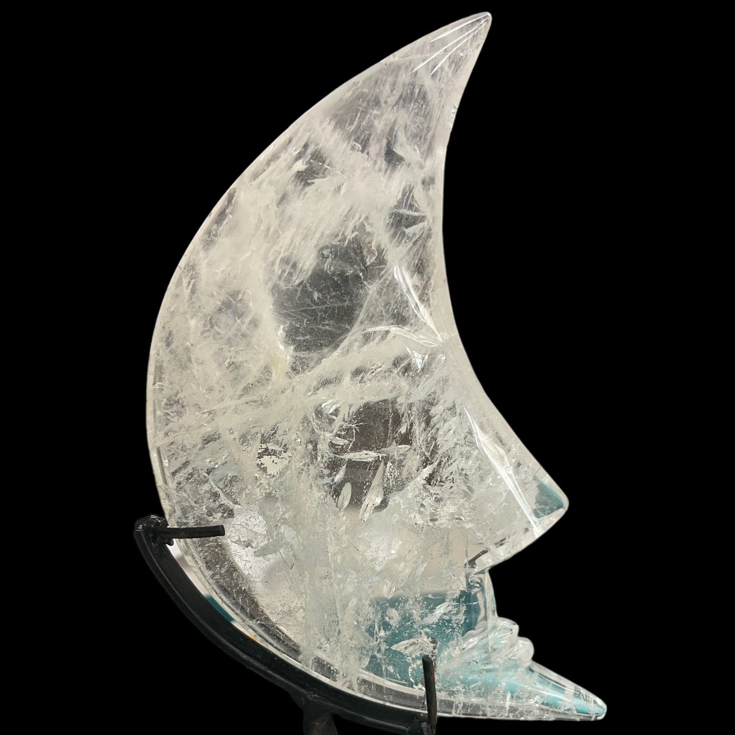 Quartz Moon on Stand